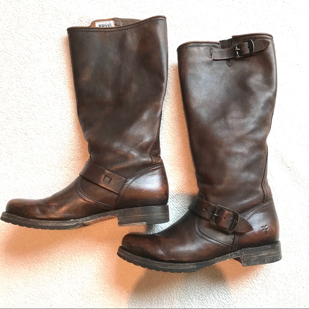 Frye Veronica Slouch Brown Boot